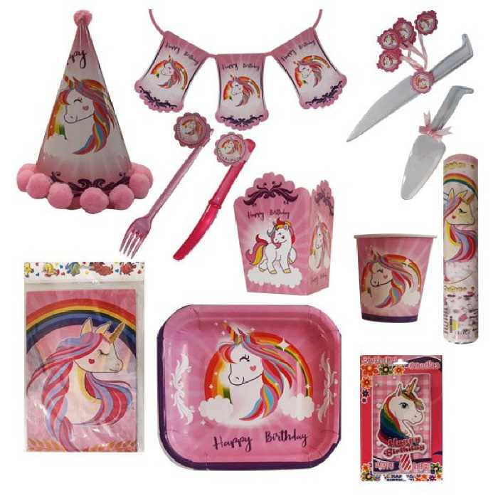 مجموعه 115 عددی تم تولد طرح اسب تک شاخ