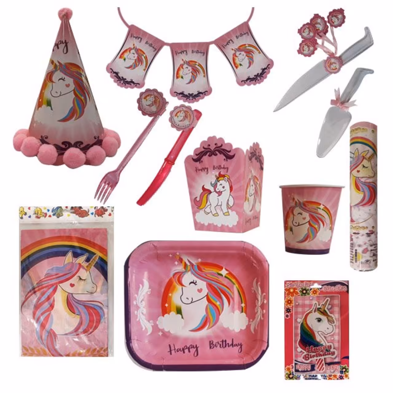 مجموعه 115 عددی تم تولد طرح اسب تک شاخ