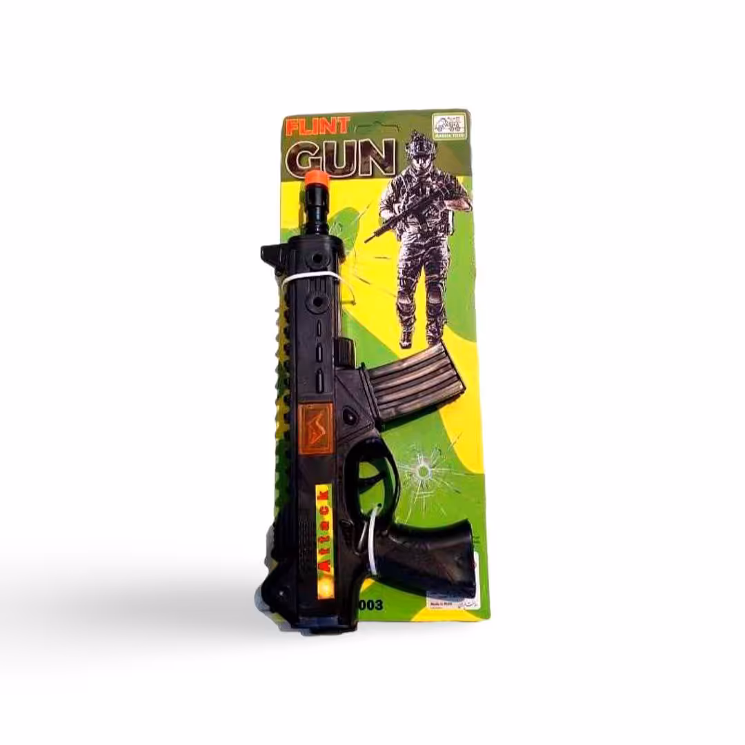 تفنگ اسباب بازی صدادار لوله متحرک مدل مسلسل