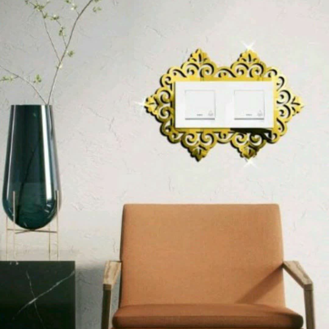 دور پریزی طلایی و نقره ای دو رنگ