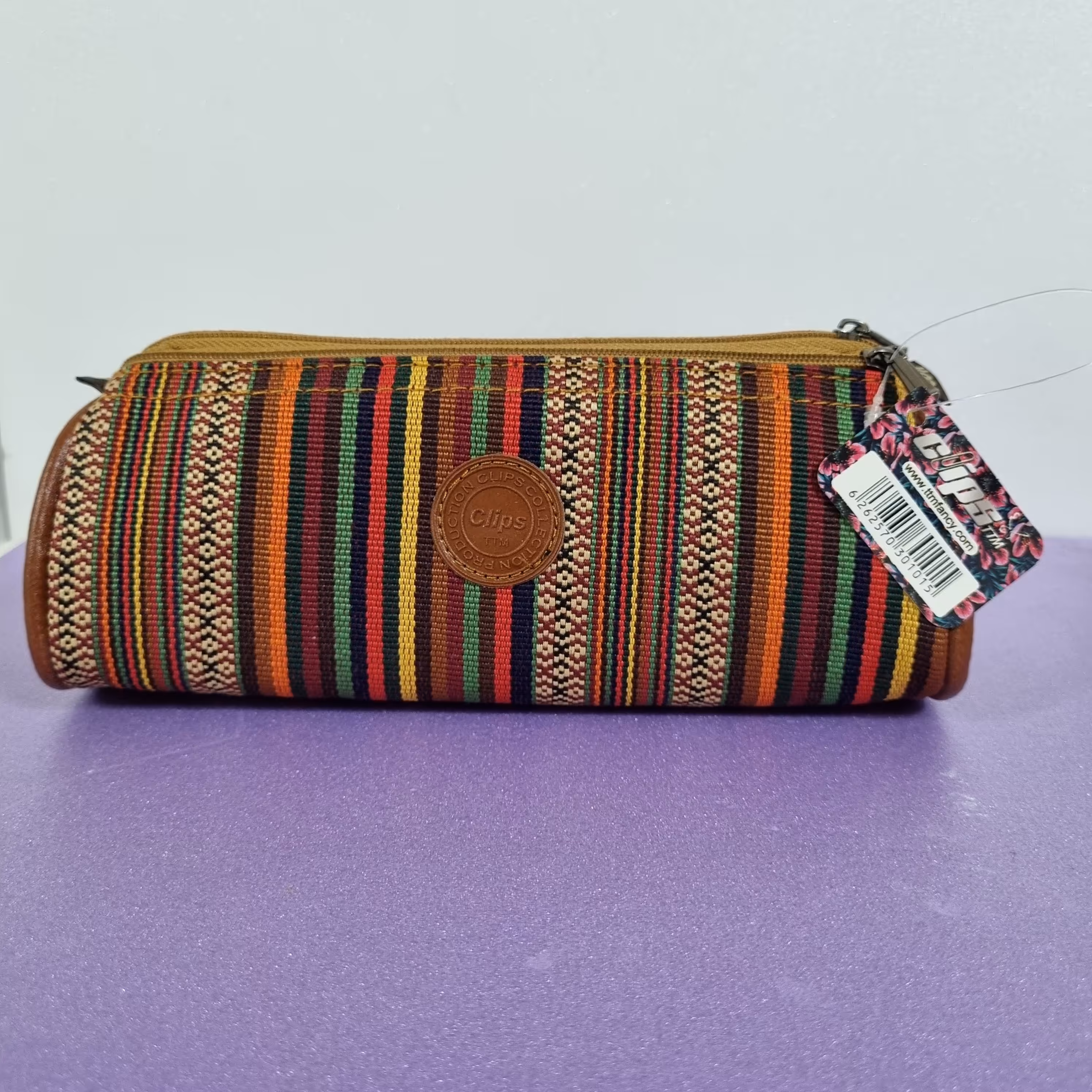 جامدادی 3 زیپ  کلیپس طرح جاجیم 