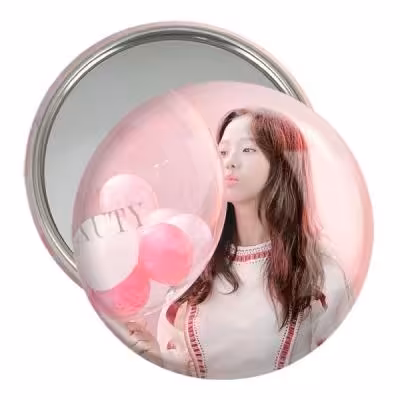 آینه جیبی خندالو مدل جیسو بلک پینک Black Pink کد 14191
