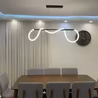 لوستر مدرن هوشمند vip سفارشی چهار حالته اپ موبایل با ریموت و دیمر طرح خطی 360 درجه 