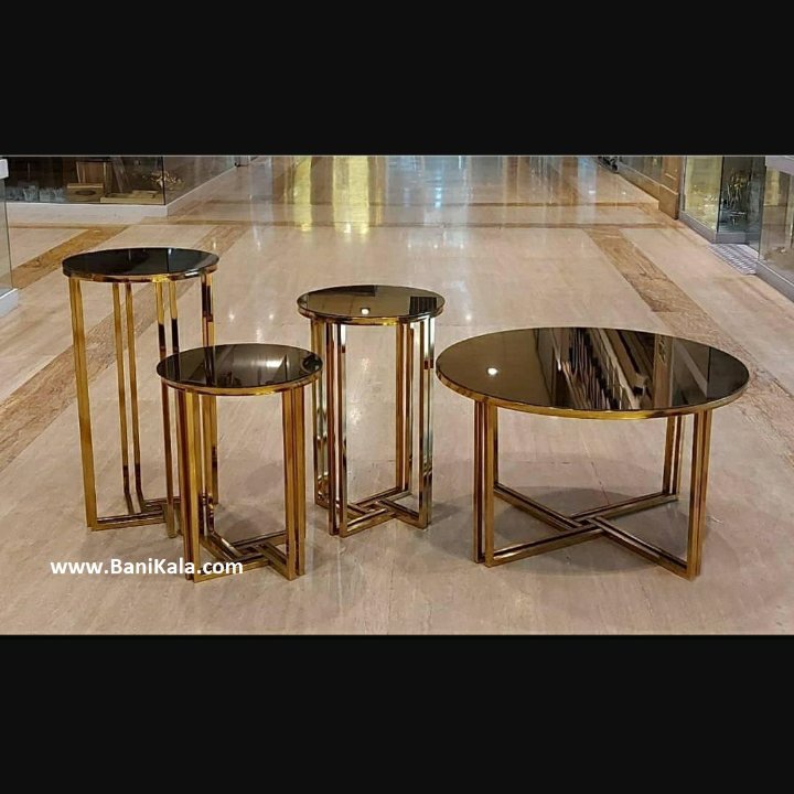 جلو مبلی  و سه عدد عسلی  سه سایز طرح نازی