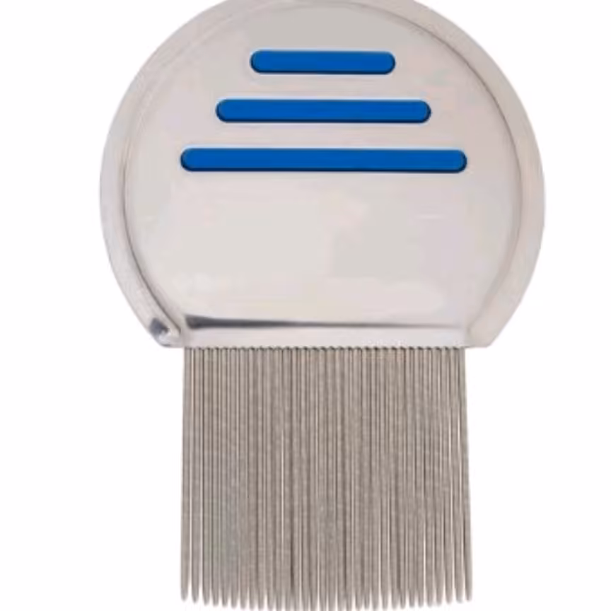 شانه ضدشپش تمام استیل شیاردار