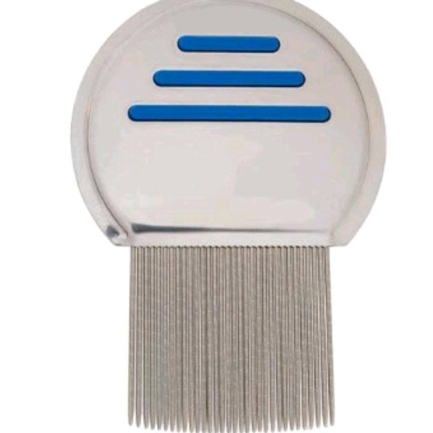 شانه ضدشپش تمام استیل شیاردار