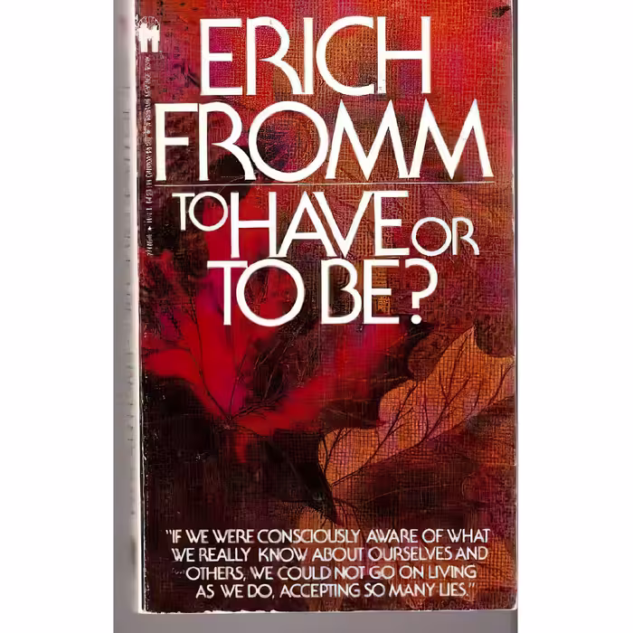 کتاب زبان اصلی To Have or to Be اثر Erich Fromm انتشارات Bantam