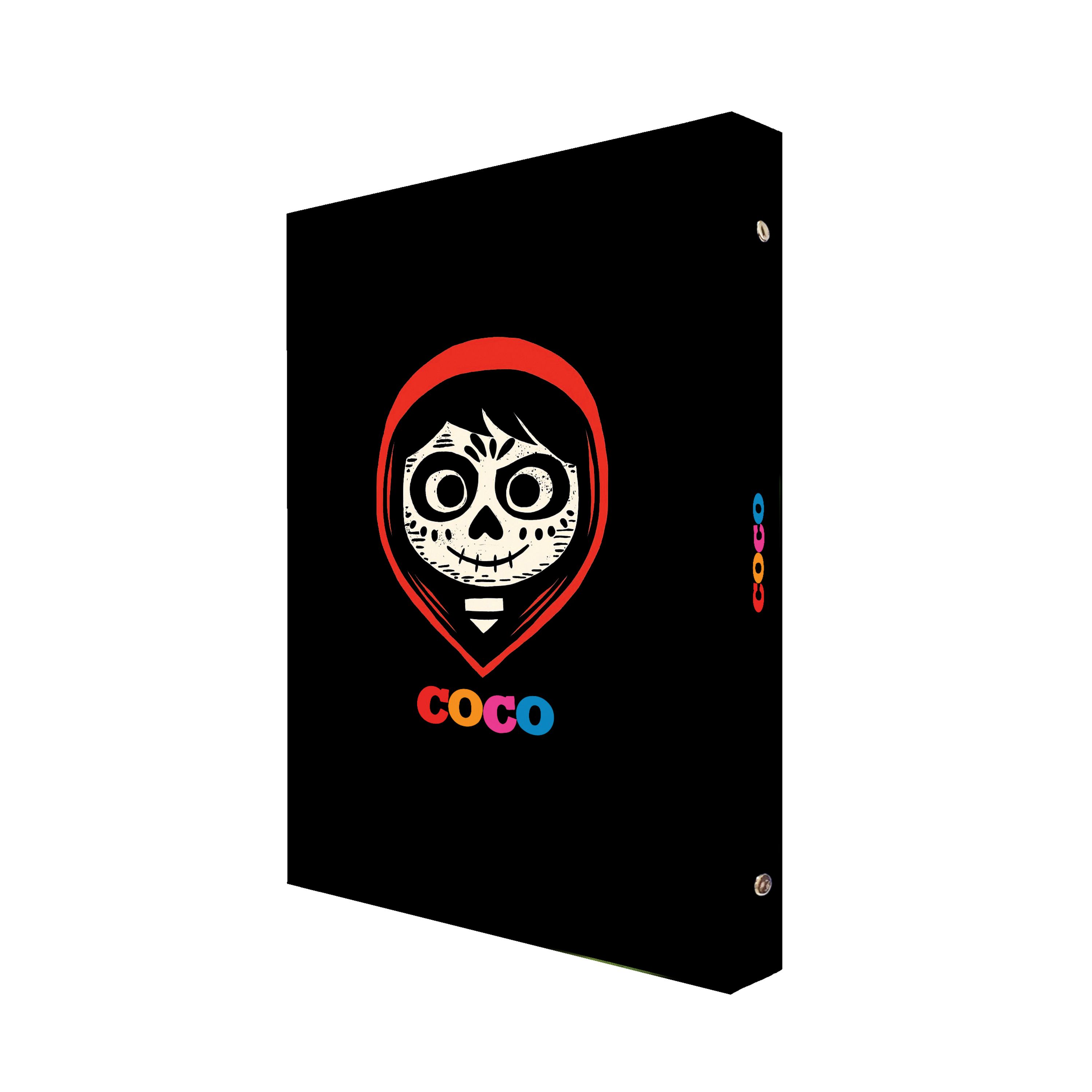 دفتر کلاسوری 100 برگ پدیده نقش مدل 26 حلقه طرح coco کد 02