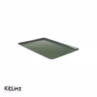 سینی فر 40×60 سانتیمتری آلومینیومی روکش تفلونی سبز دور مفتولی