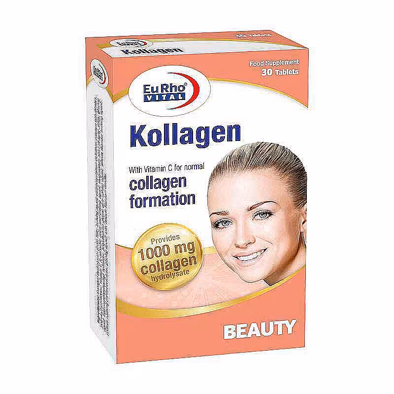 قرص کلاژن 1000 میلی گرمی یوروویتال 30 عددی