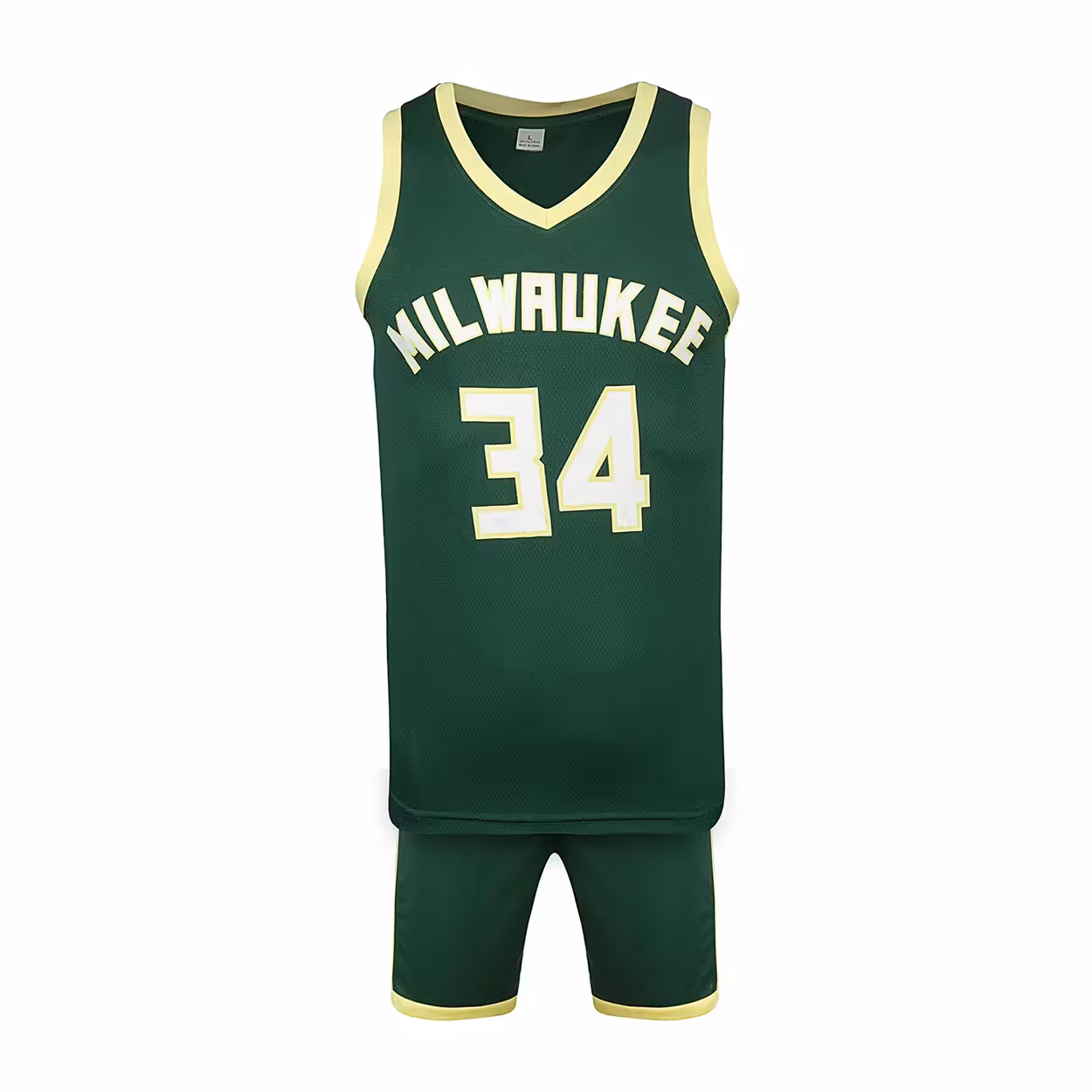 ست رکابی شلوارک بسکتبال میلواکی باکس 83234-AKS | سبز/زرد