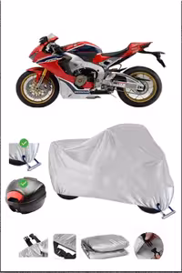 چادر موتورسیکلت خاکستری HONDA CBR1000RRSP قفل کیسه عقب موتور سیکلت ضد آب سازگار Breen