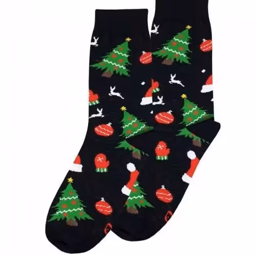 جوراب ساقدار طرح کاج برند پاتریس