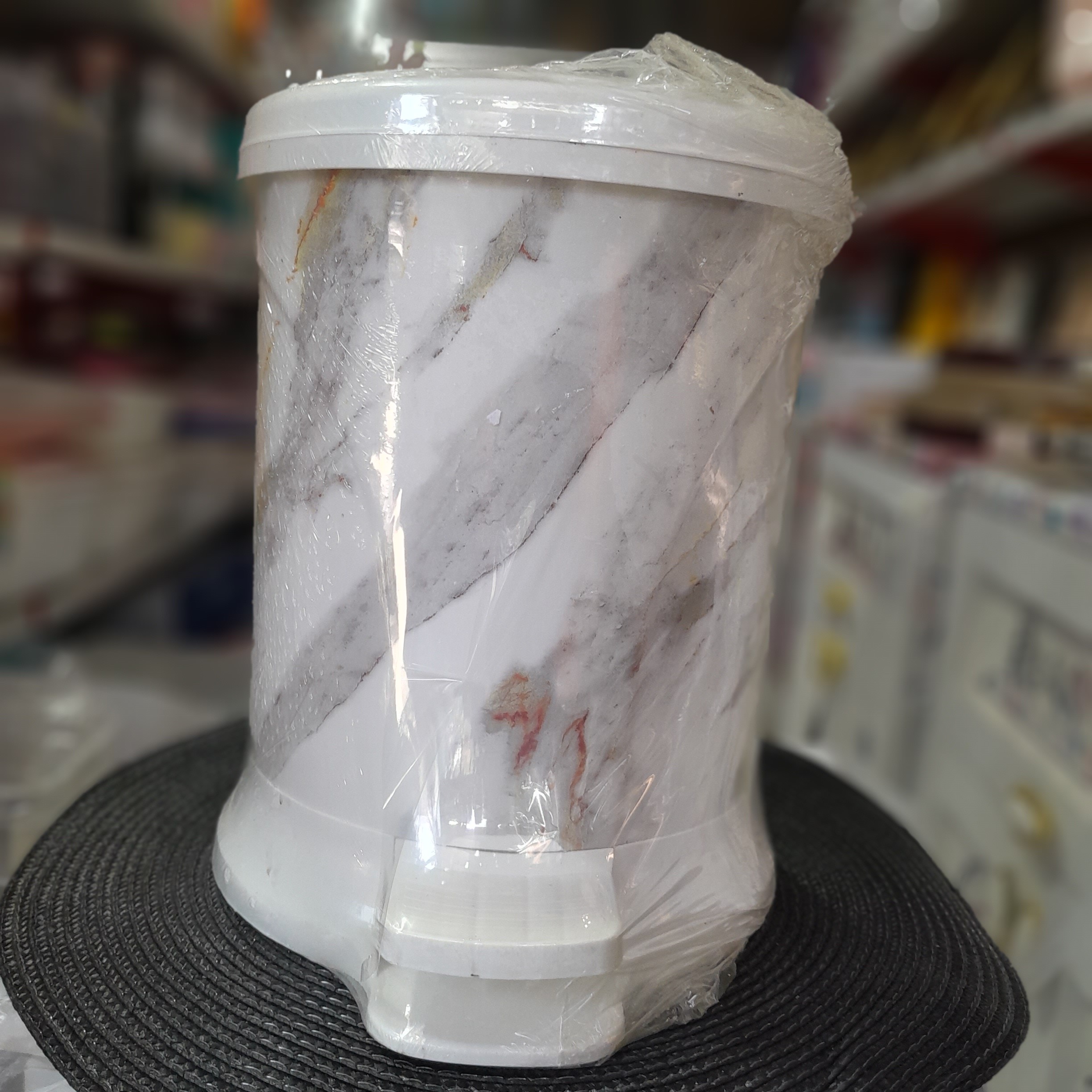 سطل زباله گرد طرح مرمر مدل ونوس