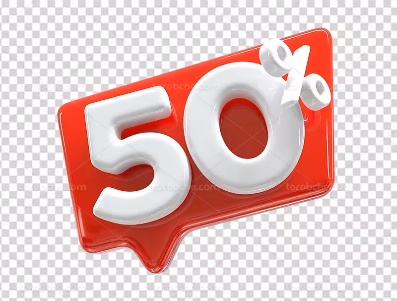 عکس PNG تخفیف 50 درصد | گرافیک با طعم تربچه