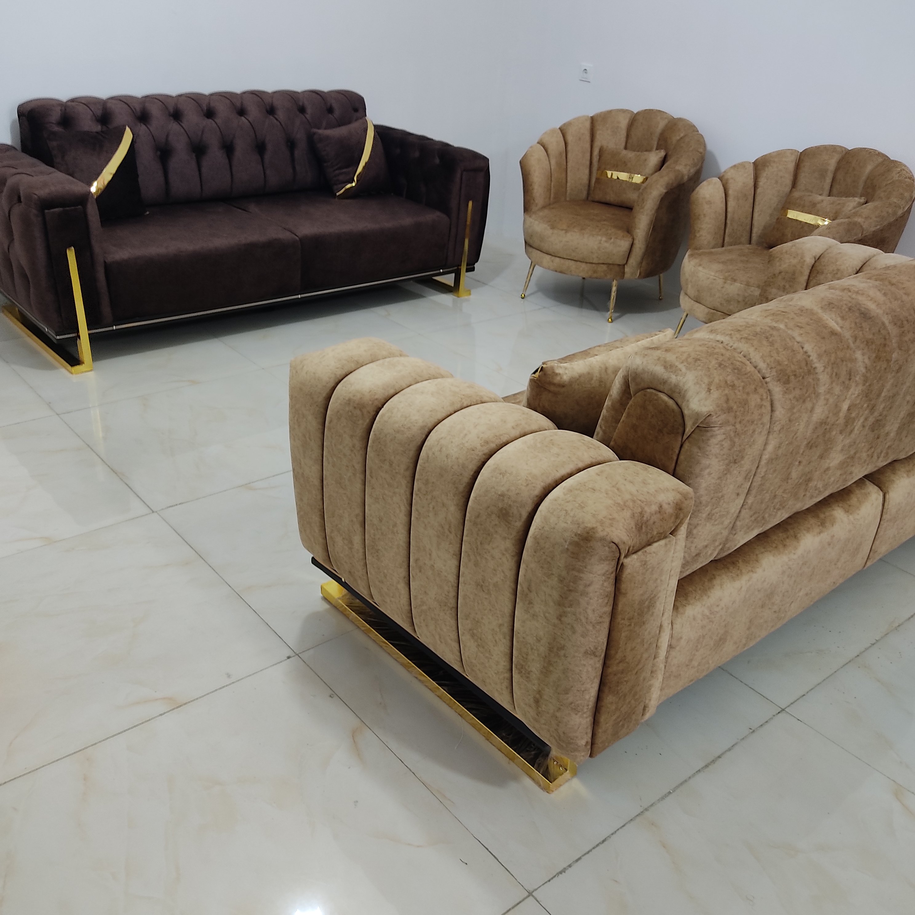 مبل مدل چستر صدفی8نفر