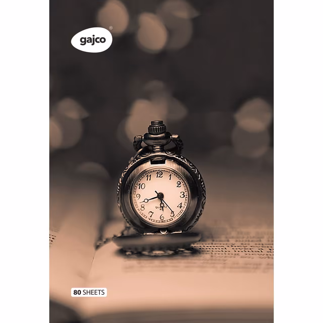 دفتر 80 برگ گاجکو طرح ساعت جیبی با رایحه شکلات