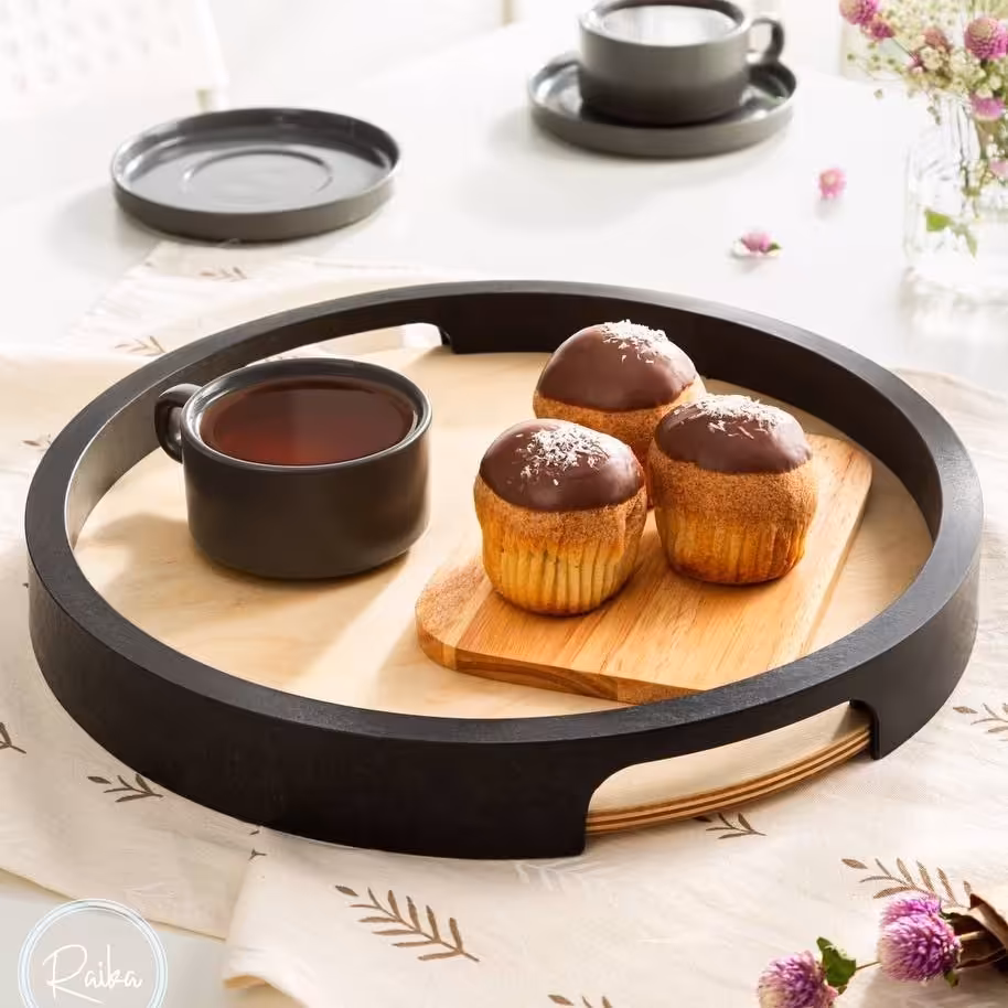 سینی چوبی گرد