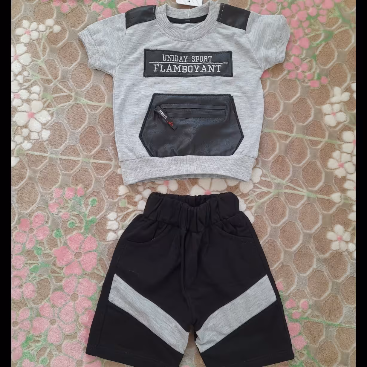 تیشرت شلوارک پسرانه سایز30 تیشرت توسی شلوارک مشکی