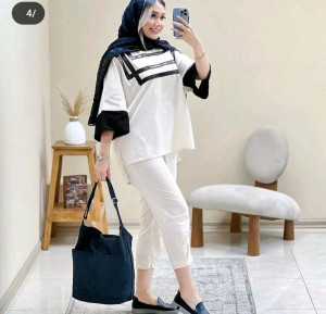 مانتو شلوار زنانه لنین مدل پرنیا