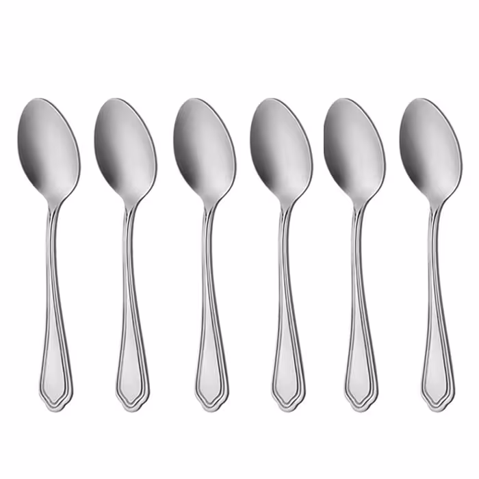 قاشق چای خوری ناب استیل مدل ونیز