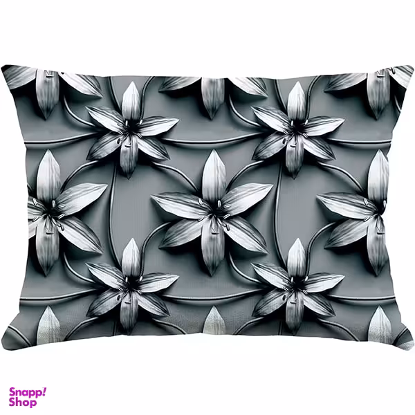 کاور کوسن رنس مدل C2-10088 رنگ طوسی سایز 33*47 سانتی‌ متر