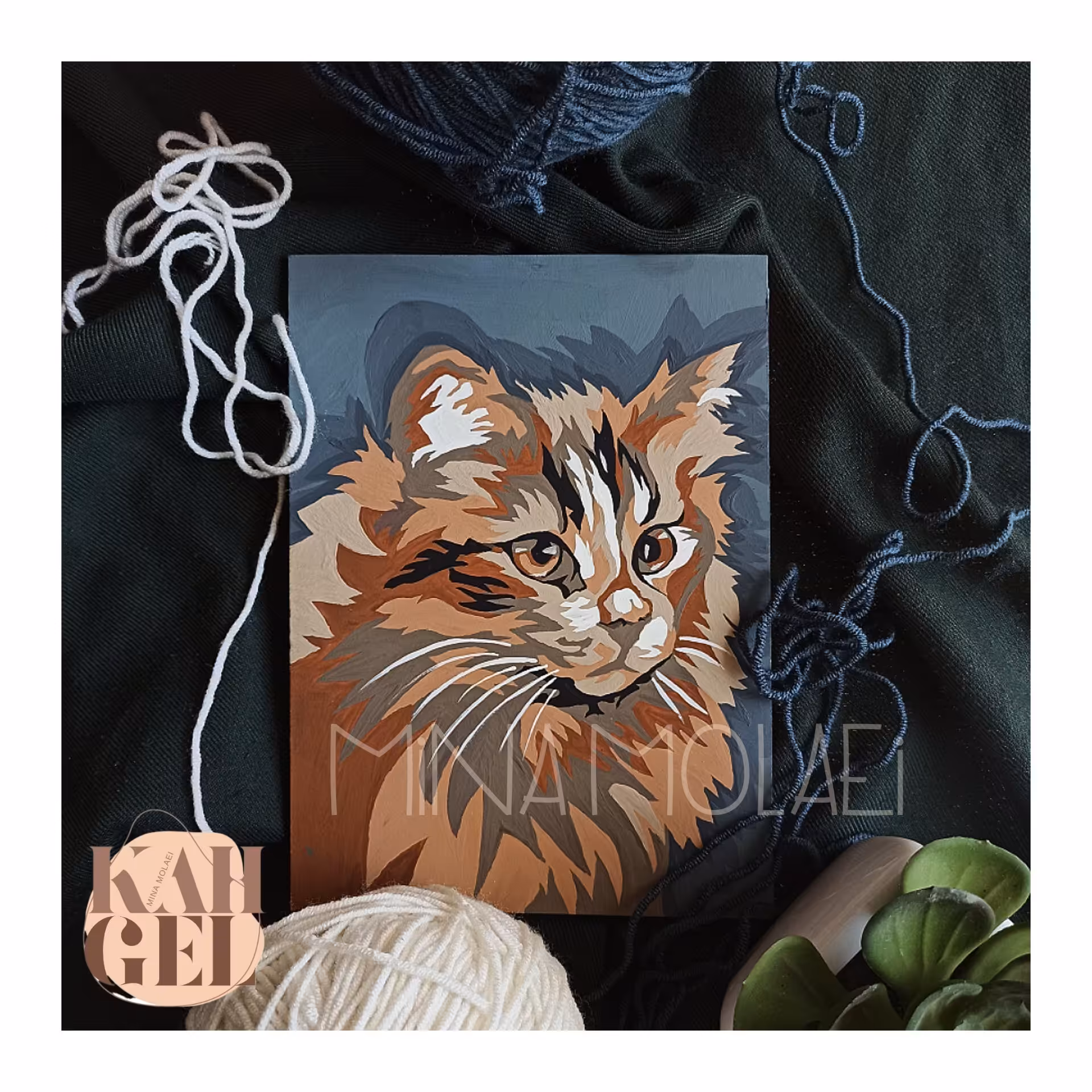 تابلو نقاشی  پرشین کت 