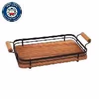 سینی چوبی مستطیل بزرگ سالوت