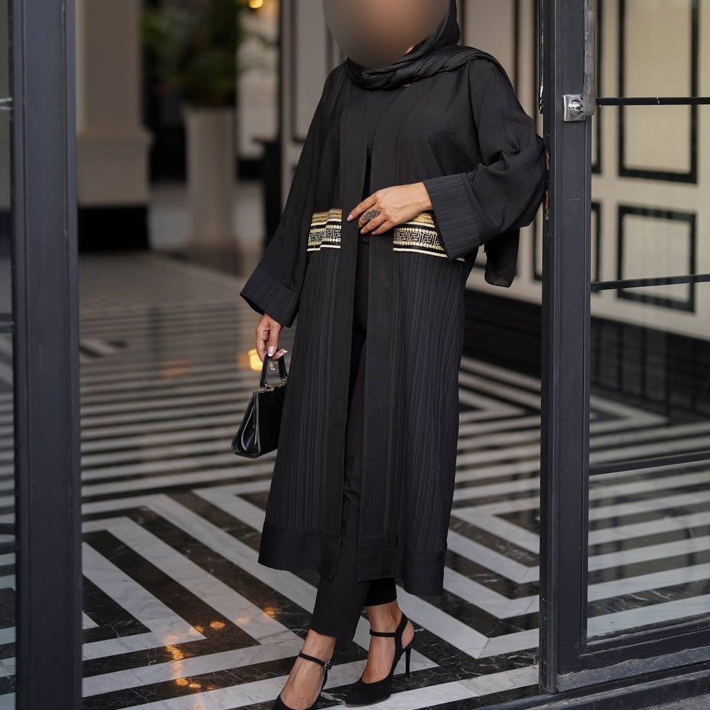 مانتو محرمی
مدل عبایی خرجکار نوار طلایی
مدل الینا
