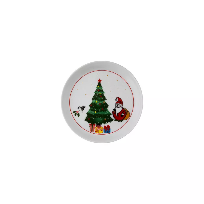 بشقاب تخت چینی زرین فرم اس سانتا (سایز 15)