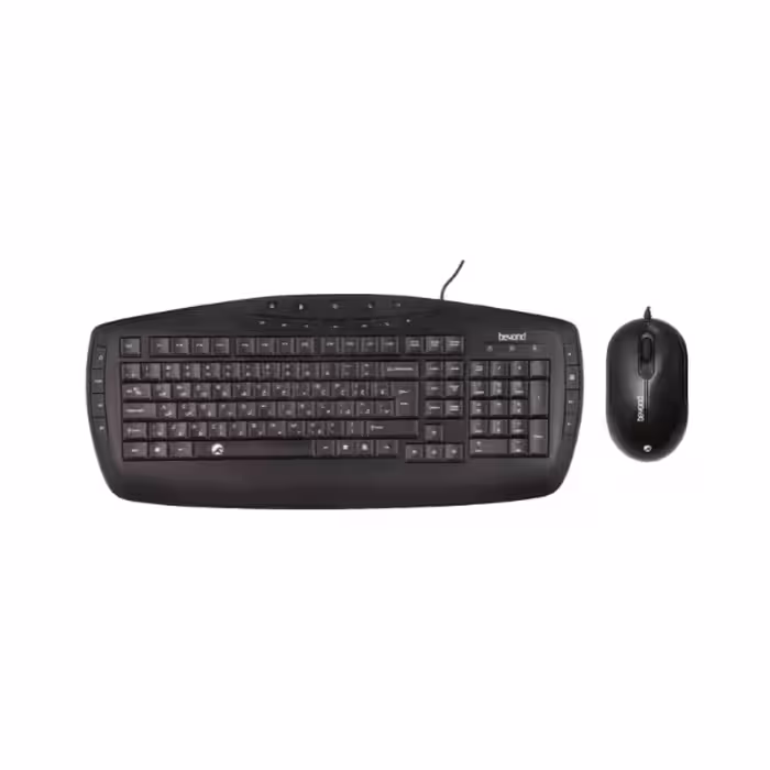 کیبورد و موس USB بیاند (فراسو) مدل BMK-6161Beyond BMK-6161 USB Wired Keyboard   Mouse