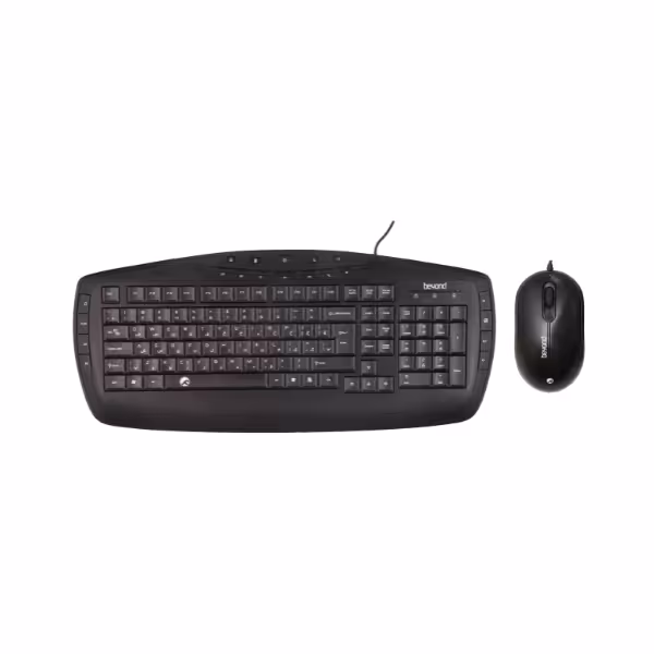 کیبورد و موس USB بیاند (فراسو) مدل BMK-6161Beyond BMK-6161 USB Wired Keyboard   Mouse