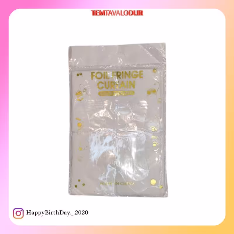 پرده متالایز دیسکویی سفید