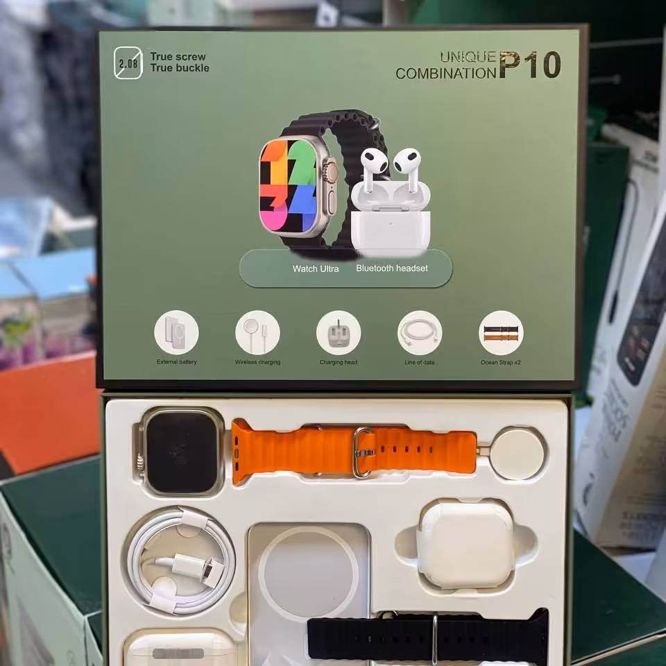 پک ساعت هوشمند و ایرپاد مدل P10