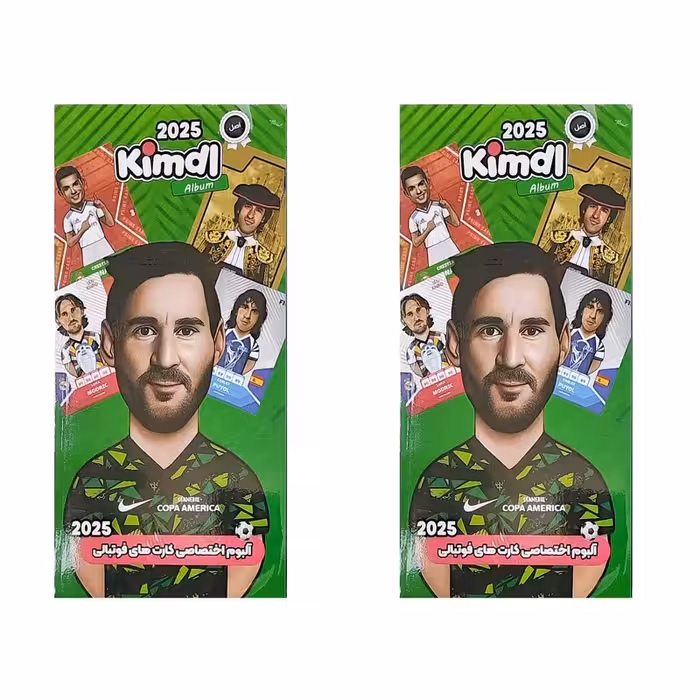 اسباب بازی شانسی کیمدی مدل آلبوم کارت فوتبال مسی 2025 مجموعه 2 عددی