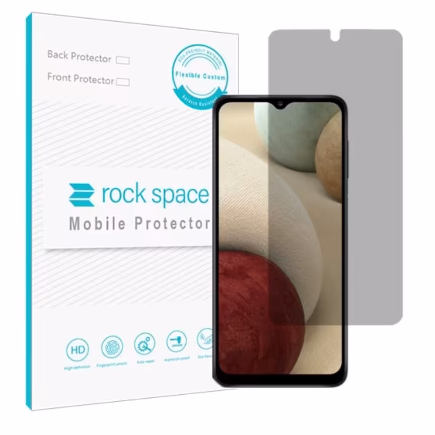 گلس پرایوسی (حریم شخصی)نانو و ضد ضربه گوشی سامسونگ A12  برند راک اسپیس