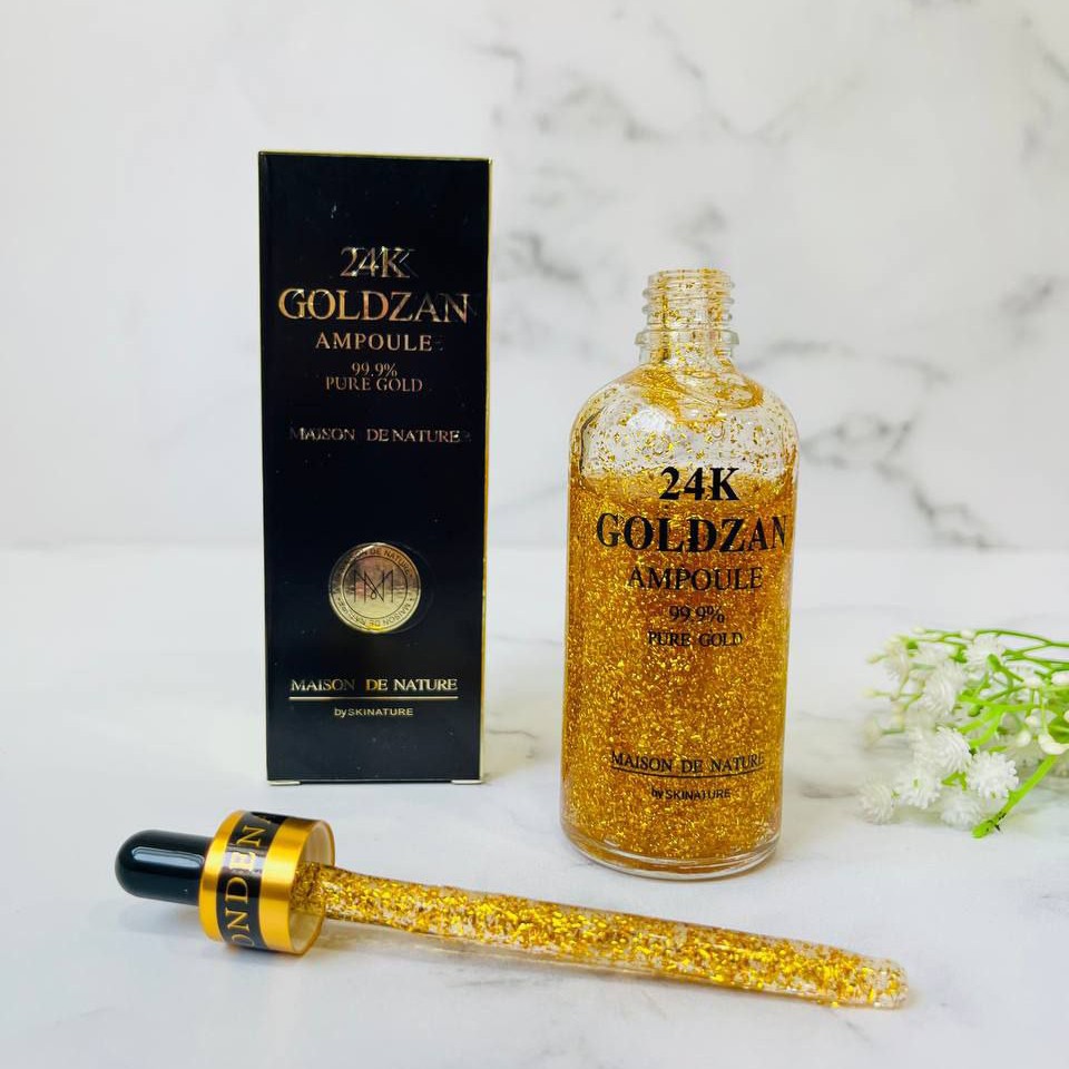 سرم ضد چین و چروک طلای صورت 24 عیار گلدزن goldzan