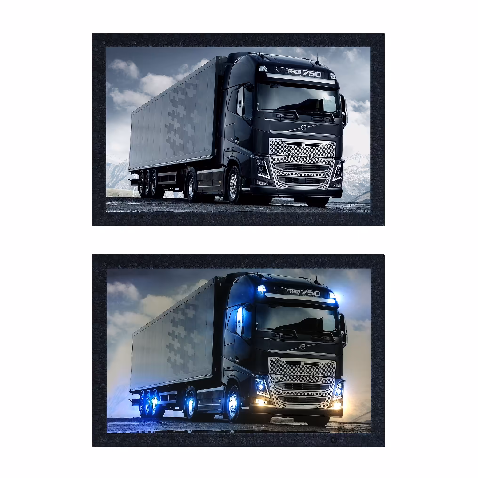 تابلو بک لایت  شب خواب سه بعدی کامیون 1106