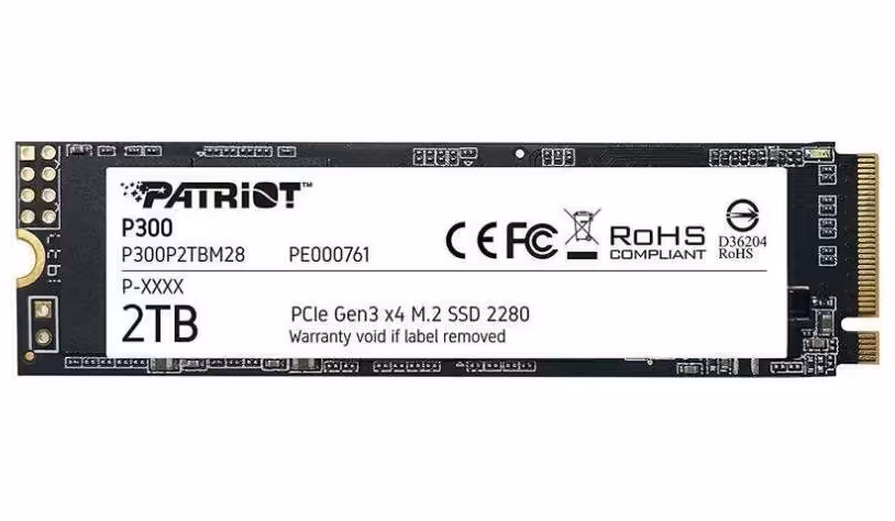حافظه SSD اینترنال پاتریوت مدل P300 M.2 2280 NVMe PCIe Gen 3x4 ظرفیت 2 ترابایت
