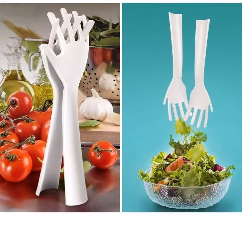 چنگال سالادخوری طرح دست باارسال رایگان