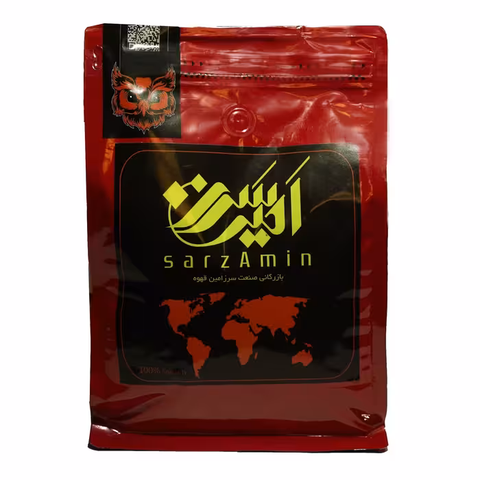 دانه قهوه فول کافئین سرزاَمین قهوه