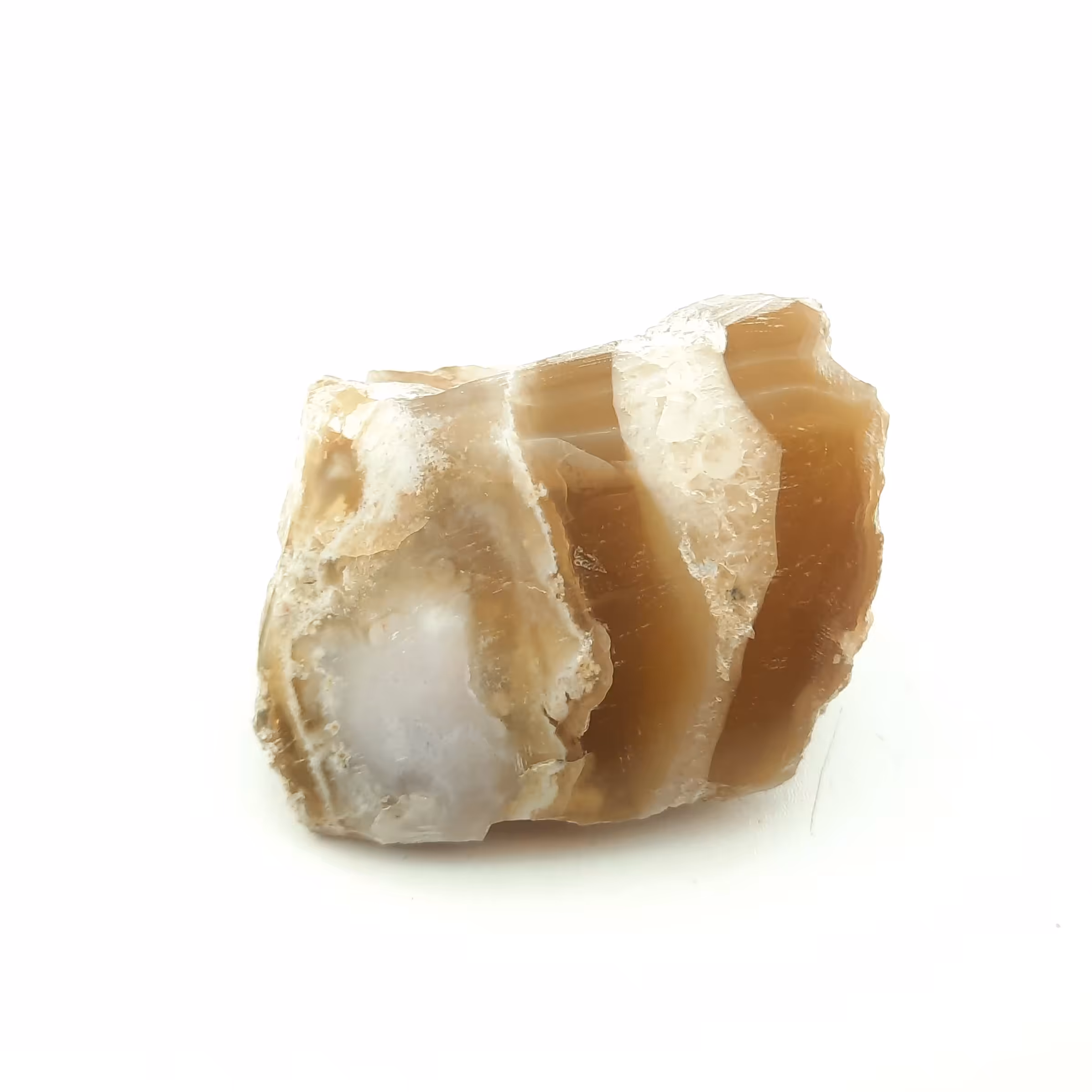 سنگ راف عقیق سلیمانی کوارتز کد راف565 صد در صد طبیعی یک سمت پولیش