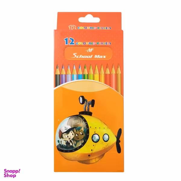 مداد رنگی 12 رنگ اسکول مکس کد 30