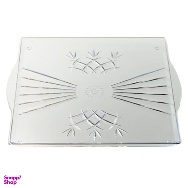 سینی یکبار مصرف مدل کریستالی مربع کد HPT25x25