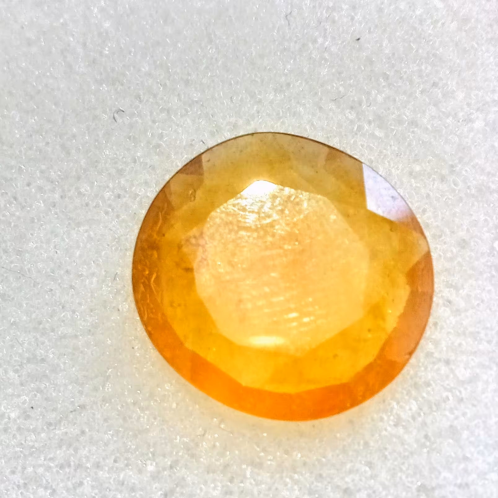 یاقوت زرد  10  قیراطی طبیعی آفریقایی شفافیت بالا 