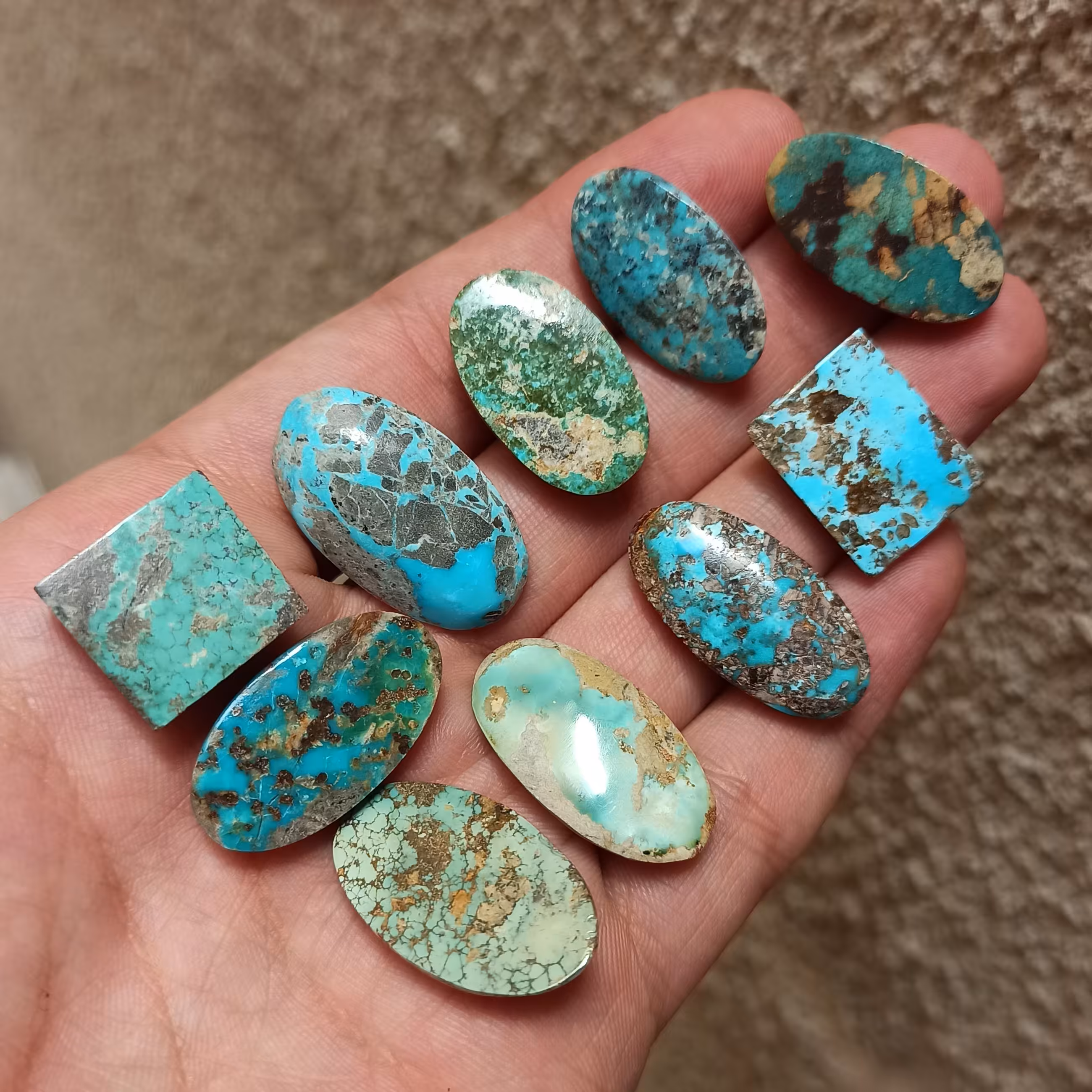 فیروزه اصل نیشابوری قیمت سایز  درشت 