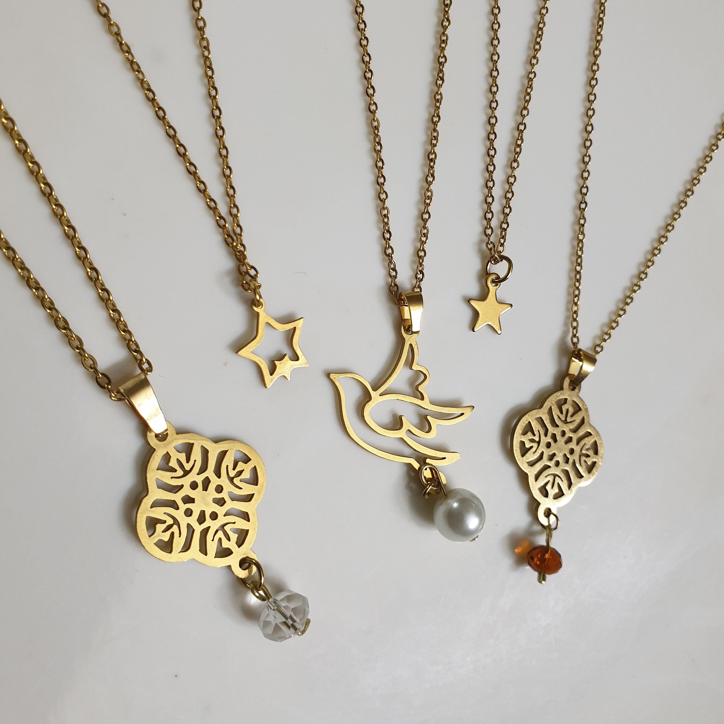 گردنبند های استیل رنگ ثابت