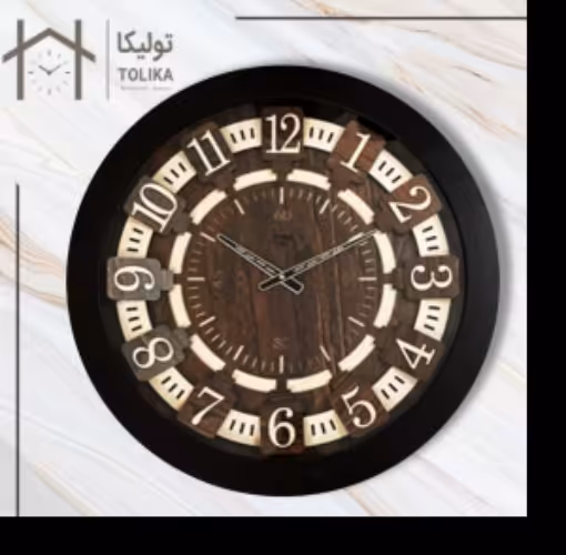 ساعت دیواری کد6369 جنگلی تولیکا