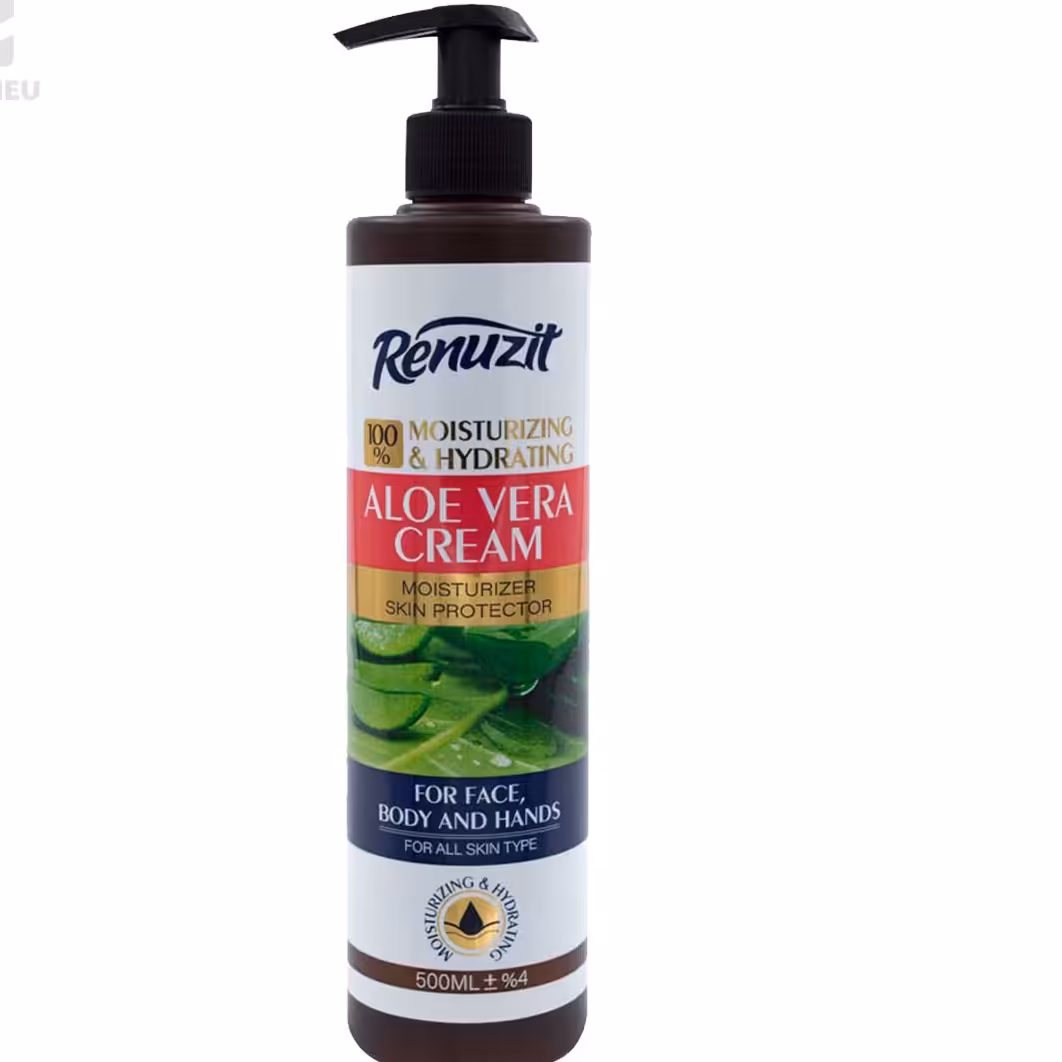 کرم مرطوب کننده و آبرسان حاوی عصاره آلوئه ورا برند رینوزیت حجم 500میلی