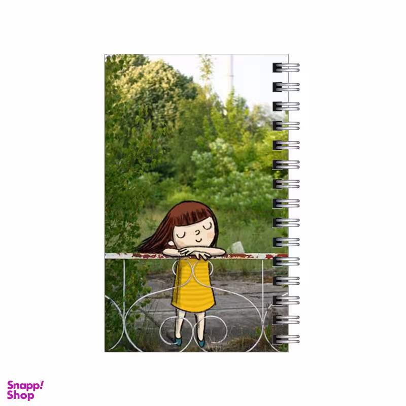 دفترچه یادداشت مدل to do list طرح دختر و منظره کد 9168169